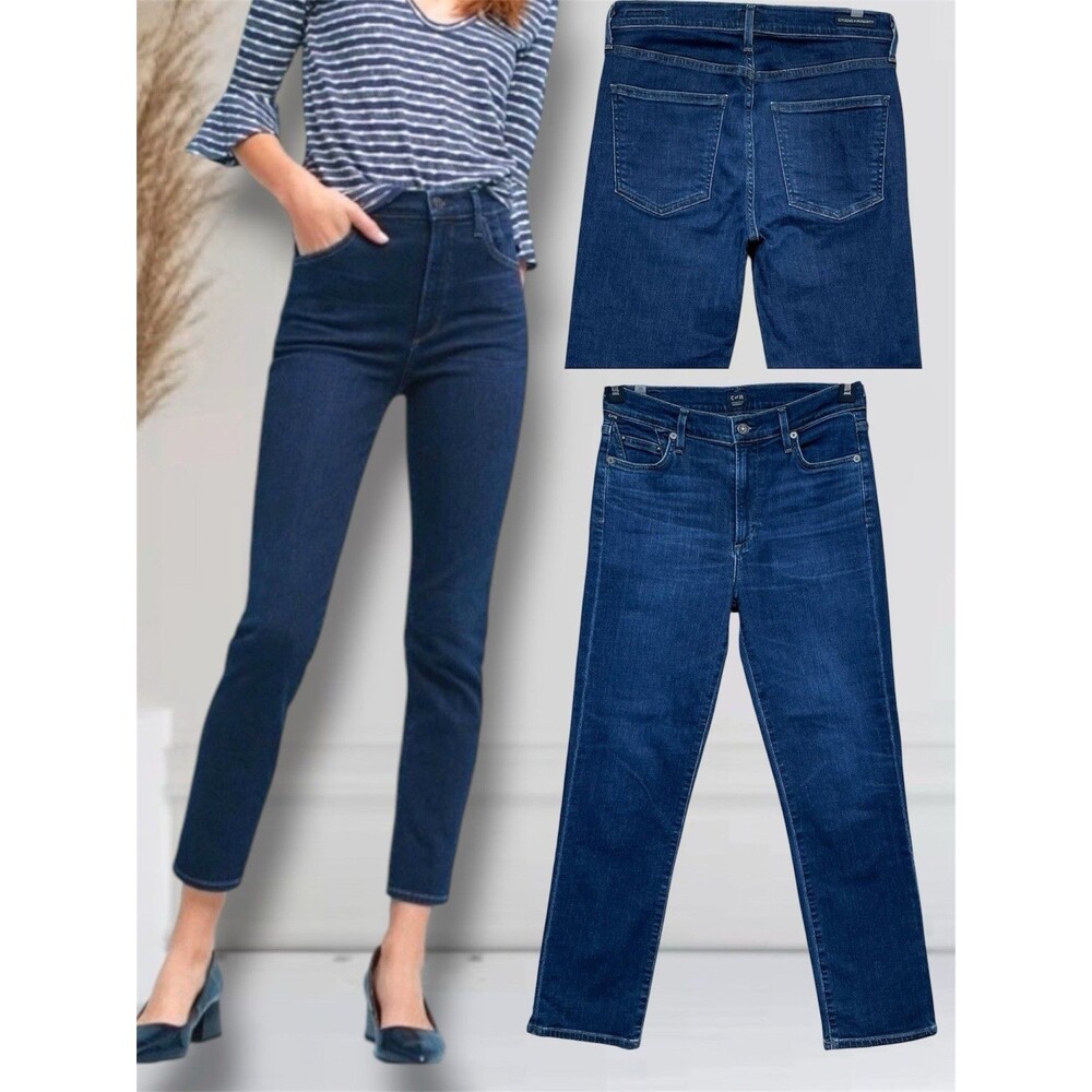 Citizens Of Humanity Cara High Rise Cigarette Ankle Women’s Sz 29 Stretch Jeans